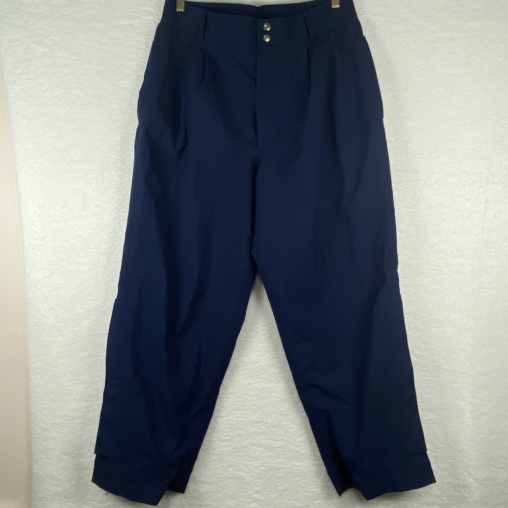 Zero Restriction Gore-Tex Golf Rain Pants Navy Blue Waterproof Mens Medium 100P